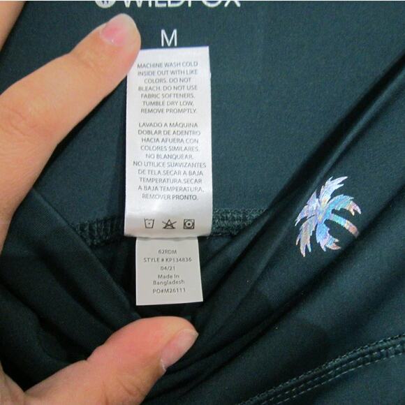 Wildfox Sea Moss High Waist Shine 7/8 Leggings Sz M NWT - Picture 8 of 14